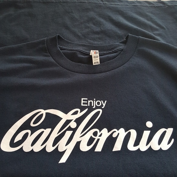 Alstyle Enjoy California Navy Graphic T Shirt XL - Picture 4 of 8